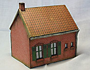 maquette en carton Maison ouvrière Nord