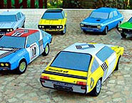 maquettes en carton véhicules Renault